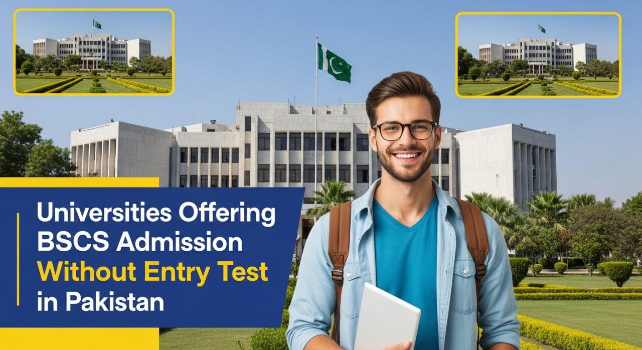 Universities Offering BSCS Admission Without Entry Test in Pakistan
