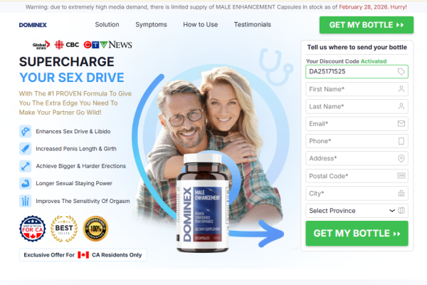 Dominex Male Enhancement Canada [PROS or CONS] Do NOT Buy Until Knowing This!