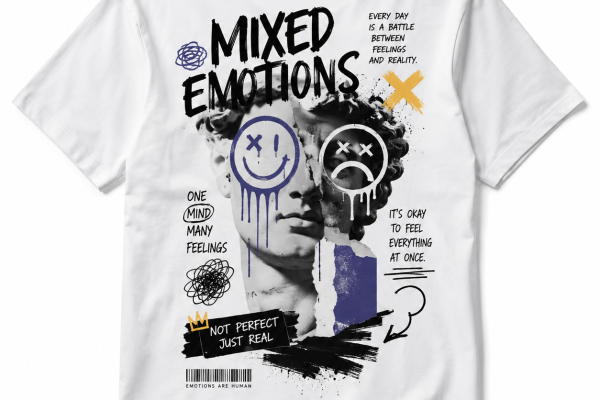 Mixed Emotions Shirt Trendy Graphic Tee for Everyday Style