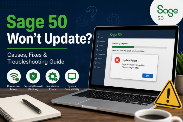 Sage 50 Won’t Update? Causes, Fixes & Troubleshooting Guide