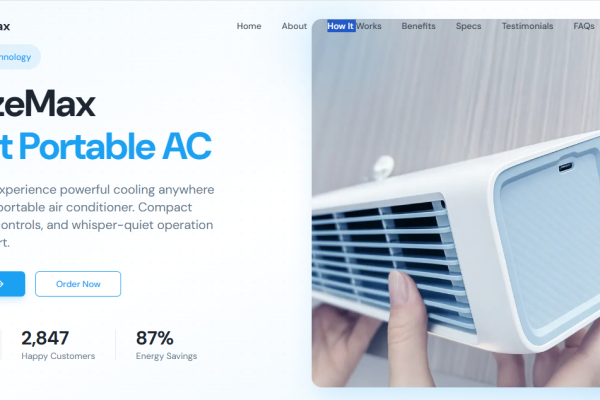 Breeze Max Portable AC: A Smart Cooling Solution for Modern Living