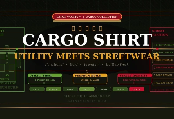 Saint Vanity Cargo Shirt – Utility Meets Streetwear Fashion