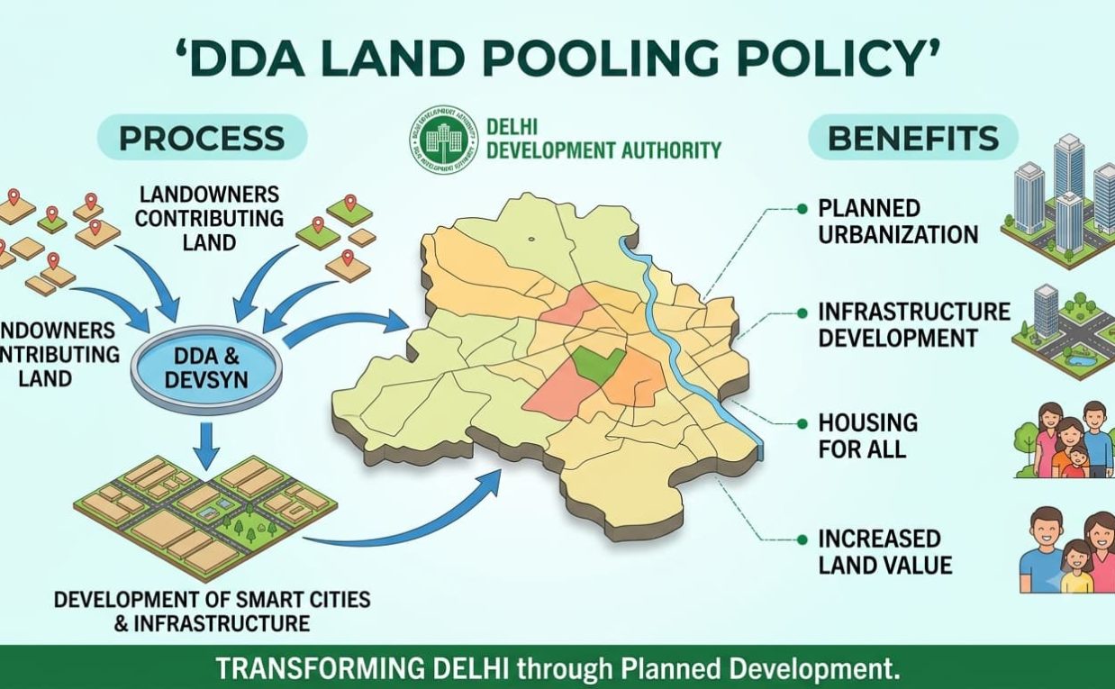 DDA Land Pooling Policy: Understanding Delhi’s New Planning Frameworks